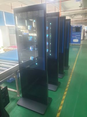 Sprzedaż hurtowa ze skanowaniem zamówienia 23.8 Inch 27inch 32inch Podłoga stojąca Digital Signage Display Reklama Podłoga stojąca Kiosk pojemnościowy dotykowy z Androidem lub systemem Windows
