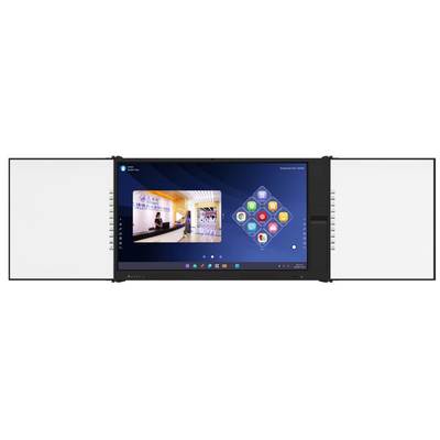 Inteligentny tabliczka czarna 75 86 Inch Android Windows PC All In One Komputer PC z bocznymi płytami dotykowymi USB HDMI TYPE-C Porty opcjonalne z podnośnikiem mobilnym