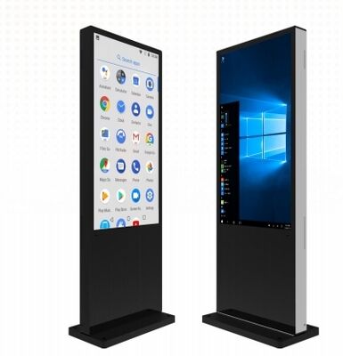 Kiosk z ekranem dotykowym 55-calowy Android Standee IR PCAP Win PC do użytku w biurze supermarketu