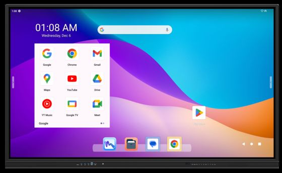 86-calowa tablica interaktywna iBoard z certyfikatem Google EDLA do sal lekcyjnych i konferencyjnych