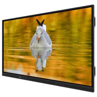 Interaktywna tablica LED z systemem Android 14, ultra precyzyjnym dotykiem na podczerwień i opcjonalną kamerą i mikrofonem dla szkół i spotkań