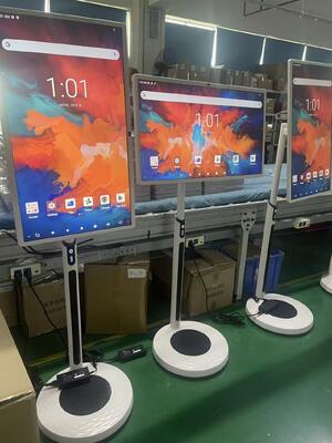 32-calowy przenośny Smart TV z mobilnym ekranem dotykowym, bezprzewodowy Android TV na kółkach