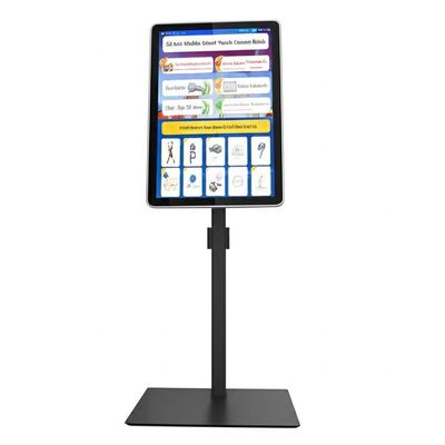 32-calowy kiosk z ekranem dotykowym Android 13 z mobilnym stojakiem i interaktywnymi cyfrowymi nośnikami