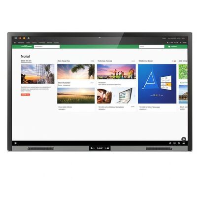 Przenośna 75-calowa interaktywna tablica z zerową szczeliną, z Wi-Fi i zintegrowanym oprogramowaniem do nauczania