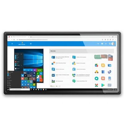 65-calowa interaktywna tablica multimedialna All In One z pamięcią 8+128 GB i dotykiem na podczerwień do nauczania i spotkań