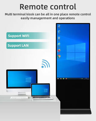 Kiosk z cyfrowym wyświetlaczem stojącym na podłodze z Androidem, Wi-Fi i inteligentnym ekranem reklamowym FHD LCD