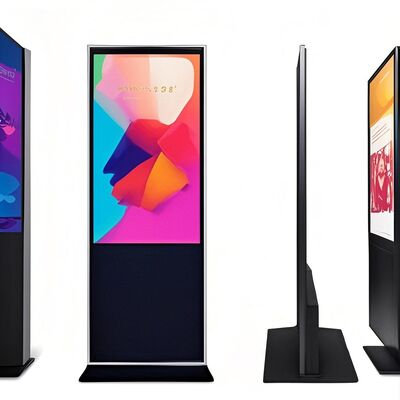 iBoard 43-calowy stojak podłogowy pionowy ekran dotykowy LCD inteligentny ekran reklamowy cyfrowy wyświetlacz reklamowy odtwarzacz