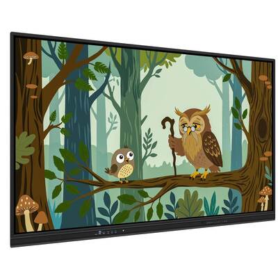 75-calowa interaktywna tablica LED z systemem Android 4K, dotykowa palcem, z projekcją USB, tablica suchościeralna
