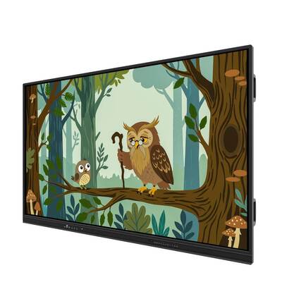 75-calowa interaktywna tablica LED z systemem Android 4K, dotykowa palcem, z projekcją USB, tablica suchościeralna