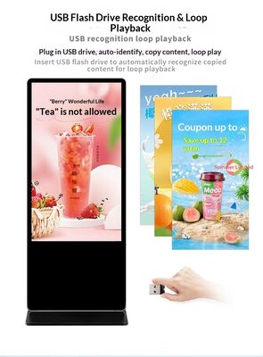 System operacyjny Android Digital Signage Opcjonal Touchcapability Interaktywne wyświetlacze do komunikacji biznesowej i rozwiązań marketingowych