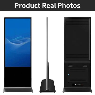 43-calowy czarny wyświetlacz, cyfrowy sygnalizm z zdalnym zarządzaniem treścią i dostosowany rozmiar ekranu dla ulepszonego wyświetlacza reklamowego