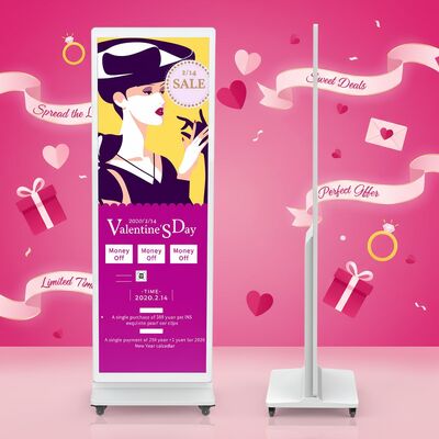 iBoard 43-calowy stojak podłogowy pionowy ekran dotykowy LCD inteligentny ekran reklamowy cyfrowy wyświetlacz reklamowy odtwarzacz