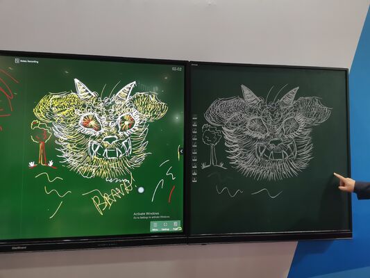 Digital Side Boards Zielone tablice do interaktywnego płaskiego panelu 75/86/98 cali