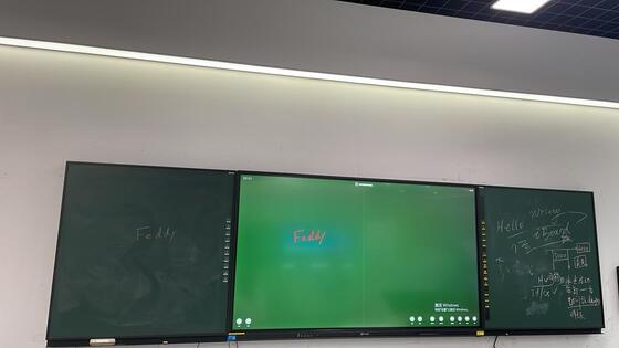 Digital Side Boards Zielone tablice do interaktywnego płaskiego panelu 75/86/98 cali