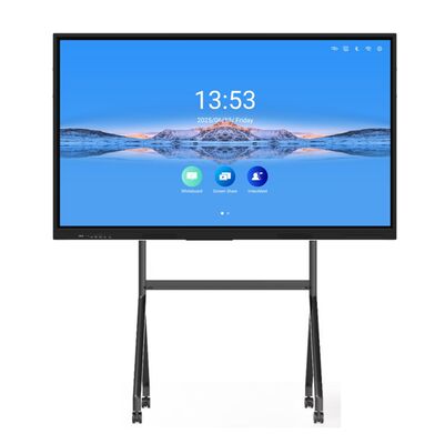 65-calowy interaktywny płaski panel 4K dla małych klas i biur