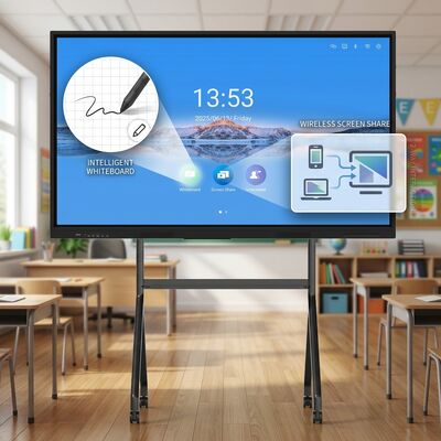Iboard LCD Smart Board 75-calowy interaktywny panel dotykowy do klas z pakietem oprogramowania edukacyjnego