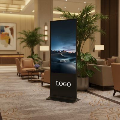 55/65/75 Ekran dotykowy w pomieszczeniach domowych Reklama LCD Totem Kiosk pionowy CMS Oprogramowanie Ekran LED Digital Signage and Displays