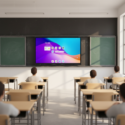 75-calowy Iboard 4K Smart Whiteboard z 20 punktami dotykowymi do nauczania i spotkań