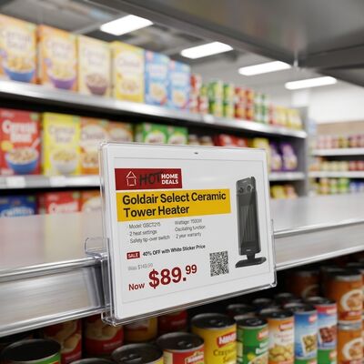 Inteligentne biuro Super Market Wyświetlacz E-Ink Etykieta z ceną 4-kolorowa elektroniczna etykieta na półkę