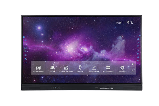 Interaktywny płaski panel 4K z komputerem All In One 178 Kąt widzenia