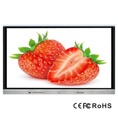 Interaktywny monitor dotykowy 3840x2160, rama aluminiowa, podczerwień, do edukacji