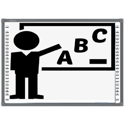 Inteligentna optyczna interaktywna tablica dydaktyczna do edukacji szkolnej 2 kamery Czarna ramka
