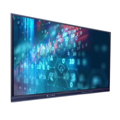 Duży 98-calowy interaktywny monitor z ekranem dotykowym o rozdzielczości UHD 3840x2160