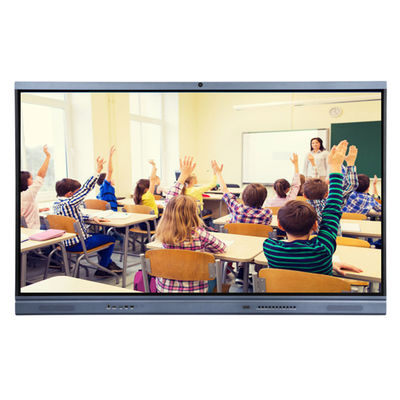 Wbudowana kamera i mikrofon 75" NFC Interaktywna, płaskoekranowa interaktywna tablica 4K do zastosowań biznesowych i klasowych