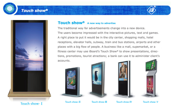10 punktów dotykowych Kiosk z ekranem dotykowym LED Stand Alone Business Interactive Digital Signage
