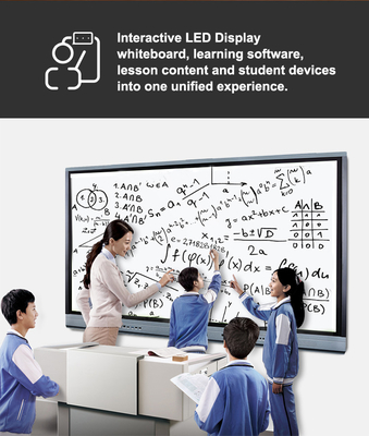 Sprzęt edukacyjny 65-calowy 350cd / M2 Android Tablica interaktywna LED Smart Flat Panel