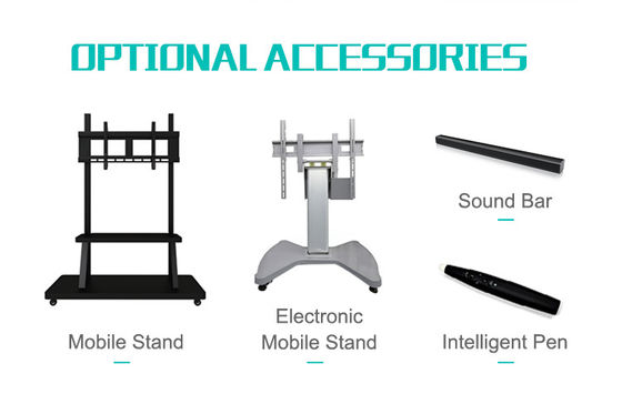 Interaktywny monitor dotykowy 3840x2160, rama aluminiowa, podczerwień, do edukacji