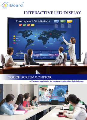 Iboard Factory Direct 75 Inch 4K Multi Touch Smart Screen Interaktywny płaski panel wyświetlacz Whiteboard do spotkań i nauczania