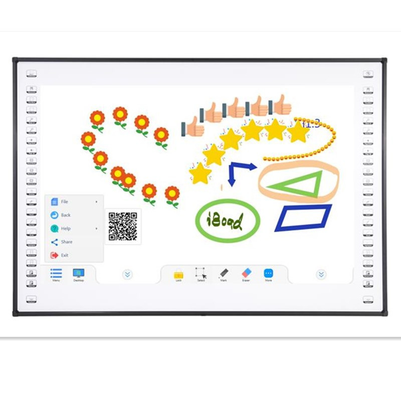 Infraczerwony interakcja Whiteboard Płytka do pisania Palce dotknij Smart Boards do nauczania w szkole i spotkania biznesowego