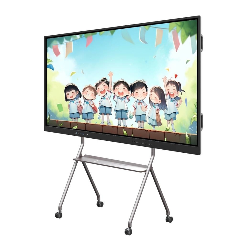 Interaktywny ekran dotykowy 4000:1 20 punktów dotykowych 98 105 cali PC Android All in one Smart TV boards for home office