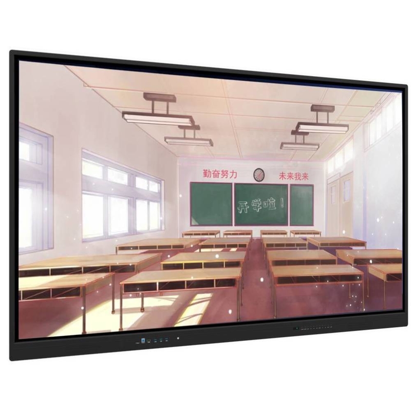 86-calowy Android 13 20 punktów dotykowych 220V Zasilanie Interaktywny ekran dotykowy 4K Tablica z mikrofonem do edukacji