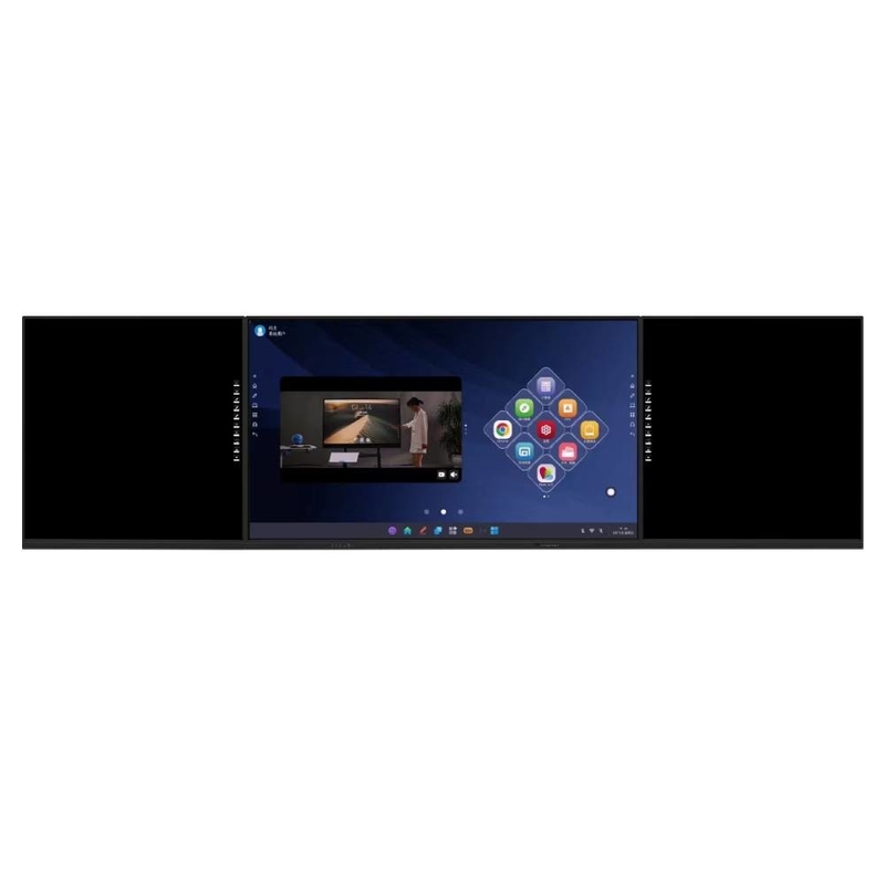 Inteligentny tabliczka 86 98 Inch Android OPS System podwójny 20 punktów dotykowych Kamera Mikrofon skaner WIFI BT Wbudowany Do biura edukacyjnego