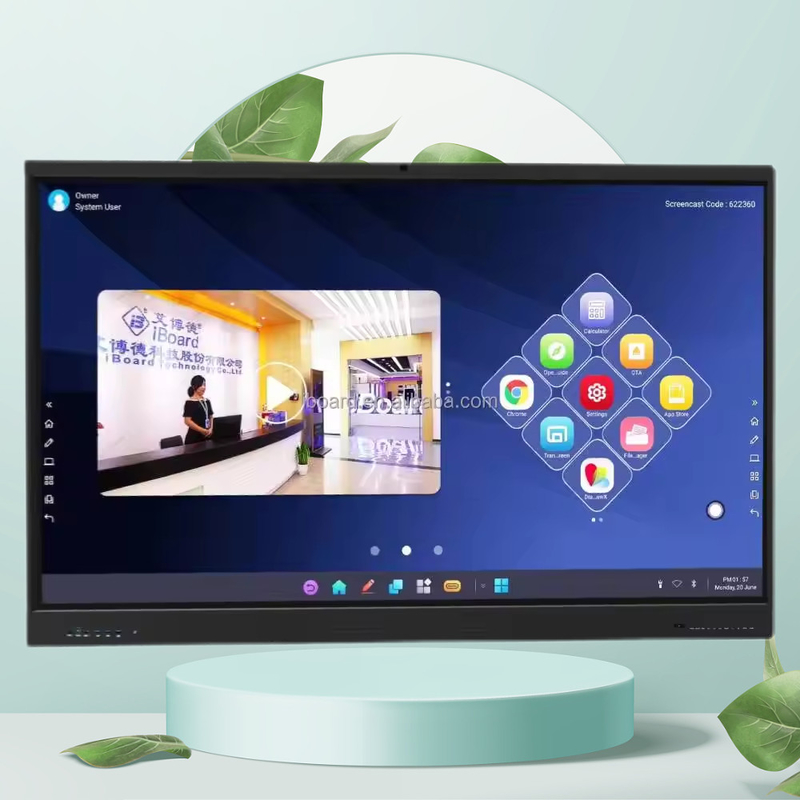 IBoard 55-110 Inch Smart Board Interaktywna Elektroniczna Biała Tablica W klasie Interaktywne tablice do szkolnego nauczania Sala spotkań