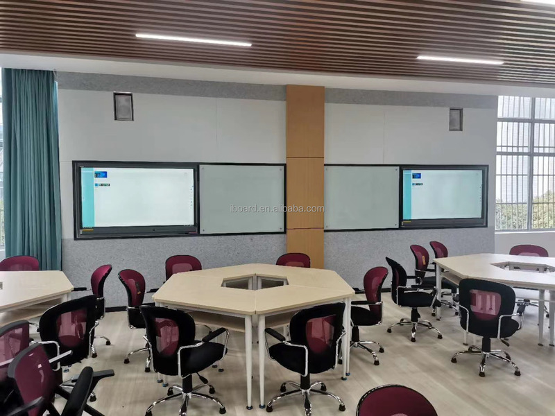 Iboard Interaktywny tabliczka 98 105 110 Inch 4K Rozdzielczość ramka aluminiowa z oprogramowaniem do nauczania Biuro Zoom Zespoły spotkań Kamera Mikrofon opcjonalny do klasy biurowej