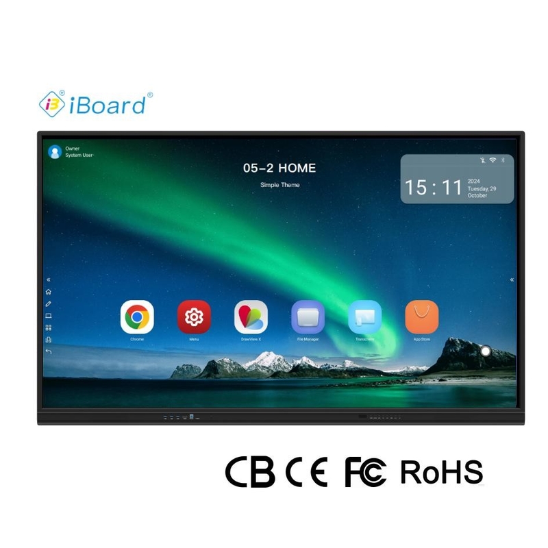 CIboard 65-calowy Smart TV Monitory Blackboard Interaktywny płaski panel dotykowy z komputerem w jednym sprzęcie do spotkań