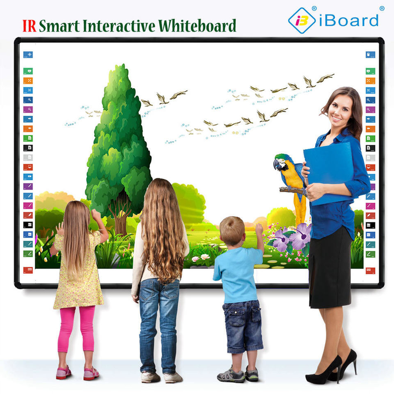 IBoard Factory Direct Smooth Glossy Plastic Surface Infrared IR Interactive Whiteboard For Pen/Finger Writing Opcjonalny pasek boczny 22 skróty