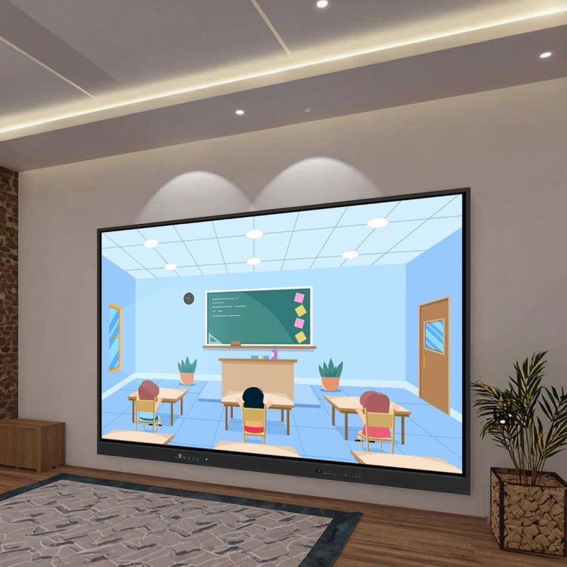 4K Android 14 Interaktywna tablica 86-calowa Multimedia Smart Whiteboard Elektroniczny ekran dotykowy