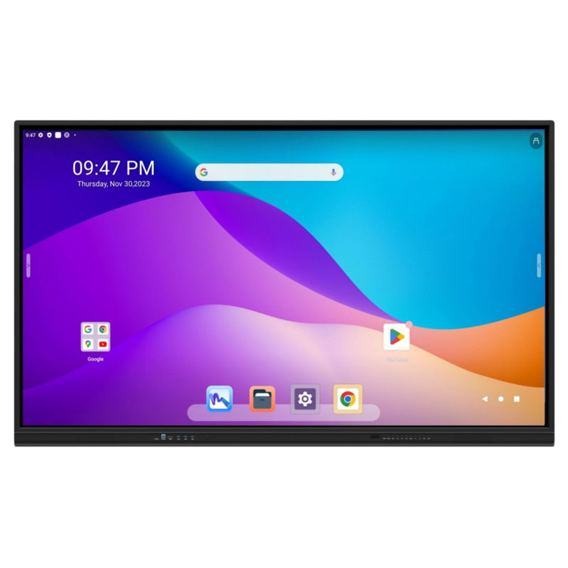 86-calowy interaktywny panel inteligentny z certyfikatem Google EDLA. Android 13 z wbudowanym systemem Enjoy.