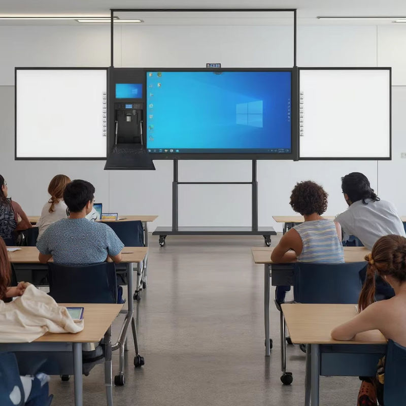 iboard fabryczny bezpośredni 75-calowy zamykalny zapisywalny połączony Blackboard Smart Whiteboard Interaktywny płaski panel wyświetlacz All In One z wsparciem stojącym Marker Pen Chalk Rozwiązanie edukacyjne pisania