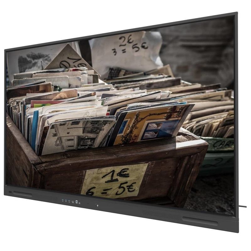 Zwiększ swoją działalność z czarnym LCD Smart Board z wyjściami USB i 350cd / m2 WIFI i bezprzewodowy podział 110-calowy monitor