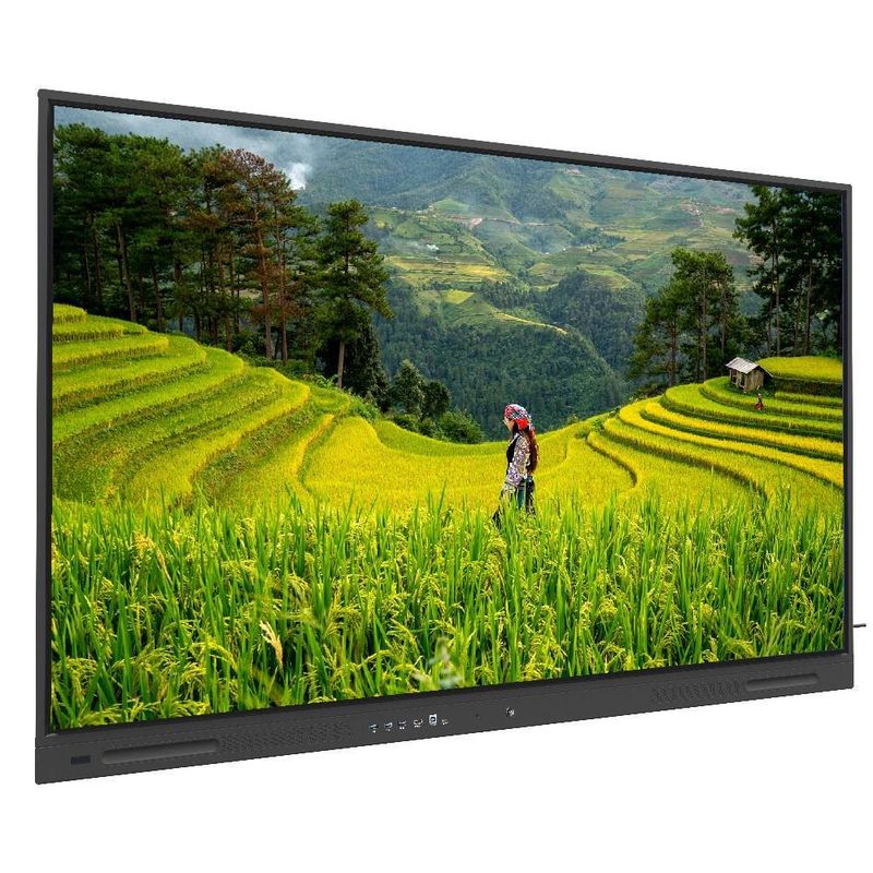 Interaktywny płaski panel 75 cali Android 14 OPS PC Wifi BT USB RJ45 Touch Software Smart Board dla szkolnictwa szkoleniowego Spotkanie szkoleniowe