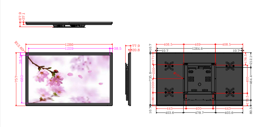 Ulepsz wrażenia wizualne dzięki monitorowi cyfrowemu Totem 32 43 49 55 cali z kątem widzenia 170 stopni, montowanemu na ścianie, odtwarzaczowi reklam multimedialnych