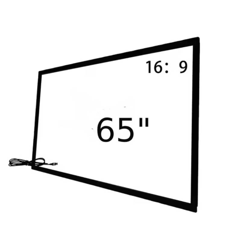 Nakładka na ramę dotykową na podczerwień 32 43 49 55 65 75 cali 40 punktów dotykowych na podczerwień z połączeniem USB do cyfrowego kiosku, totemu, monitora TV
