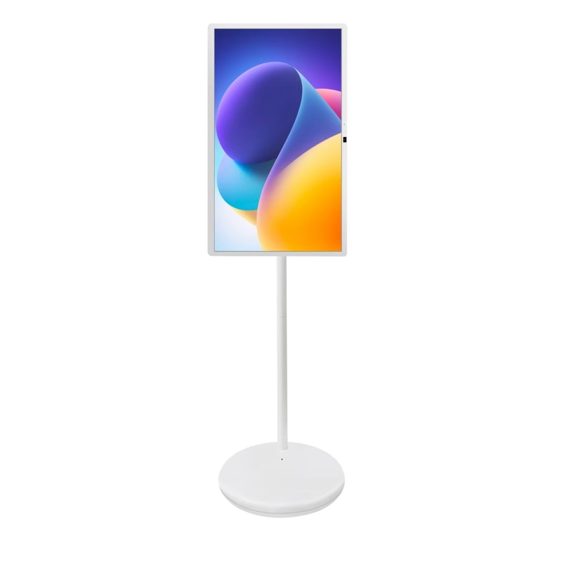 32-calowy kiosk z ekranem dotykowym na podczerwień, obrotowy, mobilny, z systemem Android, głośnikiem, kamerą, wbudowanym monitorem TV do domu, szkoły, biura, dla mnie