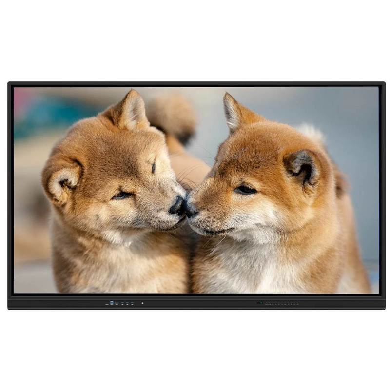 Interaktywny płaski panel ścienny Android 14 15 komputer 75 86 cali Smart Board Wifi 60W głośniki Kamera AI Mikrofon Oprogramowanie tablicy interaktywnej zintegrowane