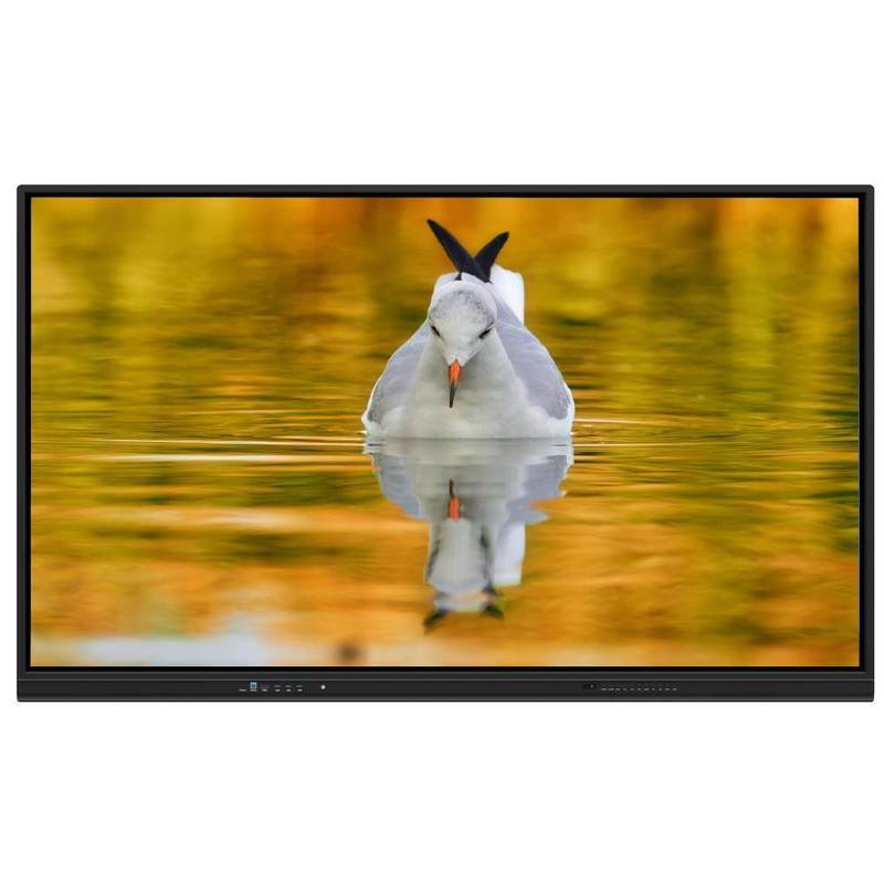 Interaktywna tablica LED z systemem Android 14, ultra precyzyjnym dotykiem na podczerwień i opcjonalną kamerą i mikrofonem dla szkół i spotkań